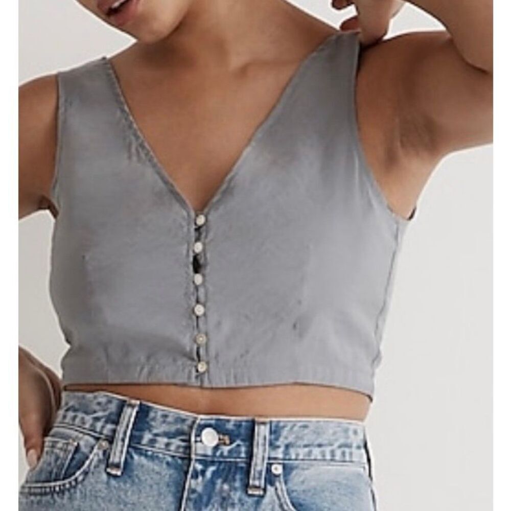 Madewell women crop top size 0 - Picture 8 of 8